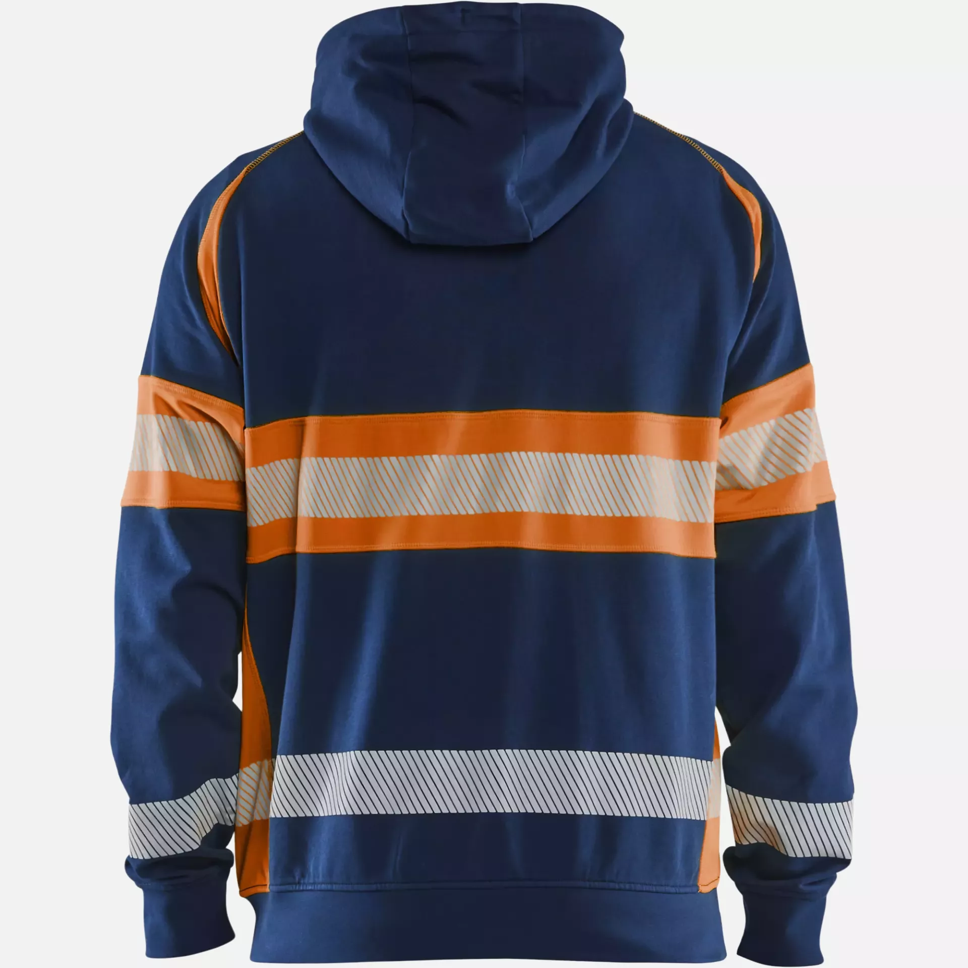 Blaklader 355211588953, High Vis Hoodie Jacket, Navy Blue/Orange, image 4