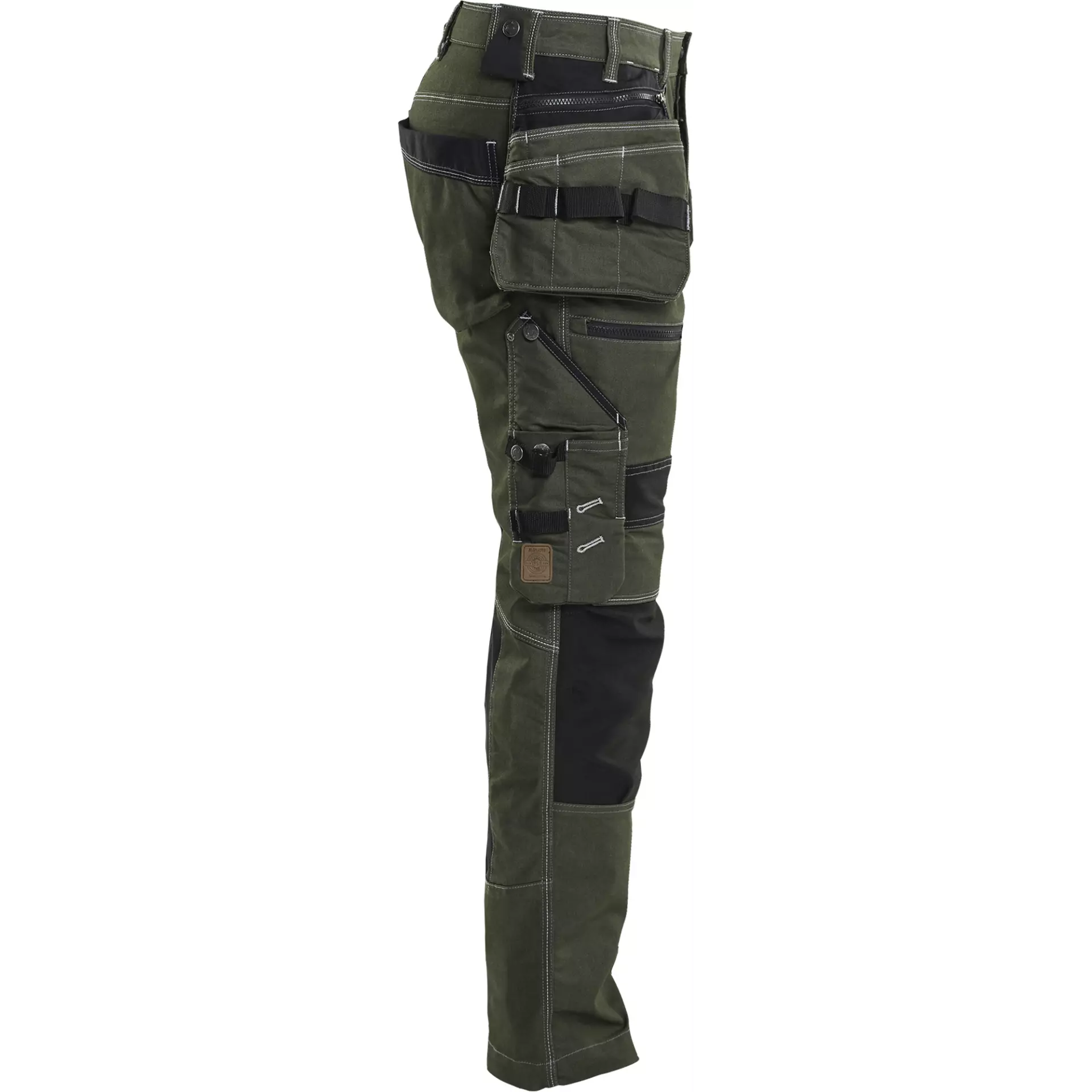 Blåkläder 199011414298, X1900 Stretch Craftsman Work Trousers, Forest Green/Black, image 2