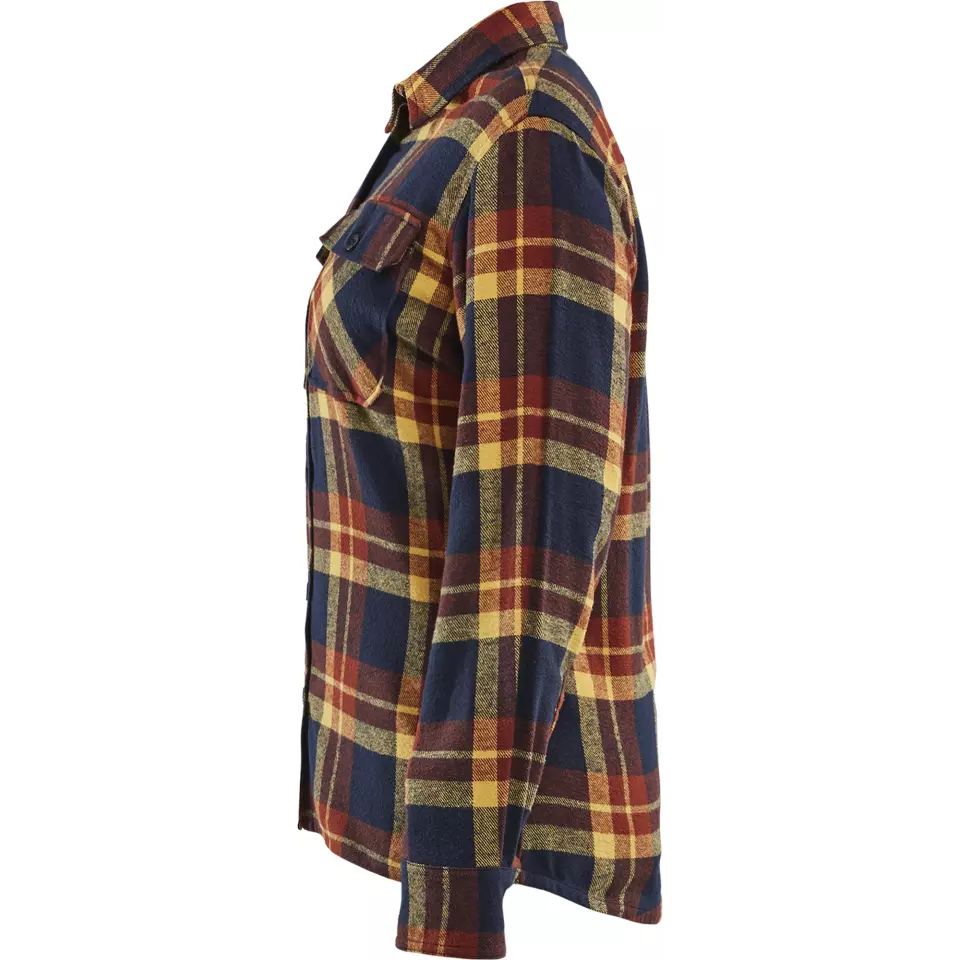 Blaklader 321811685986, Damen Flanellhemd, Rostrot/Dunkelblau, image 3, gallery thumbnail