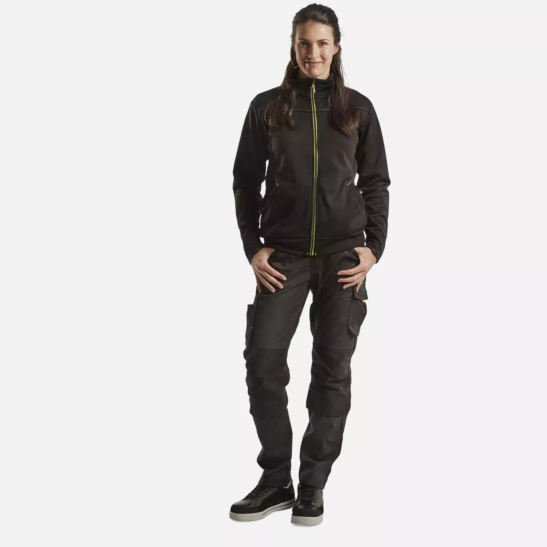 Blaklader 719513309933, Damen Stretch Arbeitshose, Schwarz/Gelb, image 5