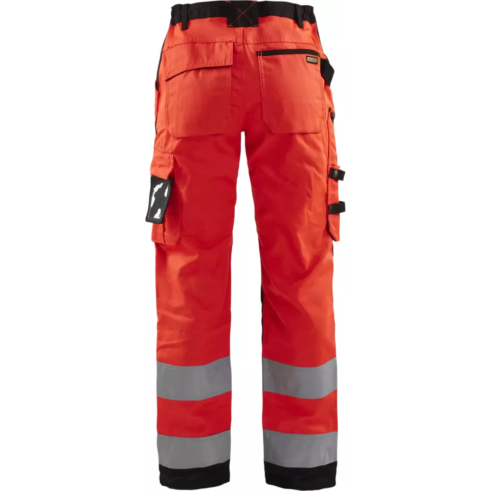 Blaklader 715518115599, High Vis Damen Arbeitshose, Rot/Schwarz, image 4, gallery thumbnail