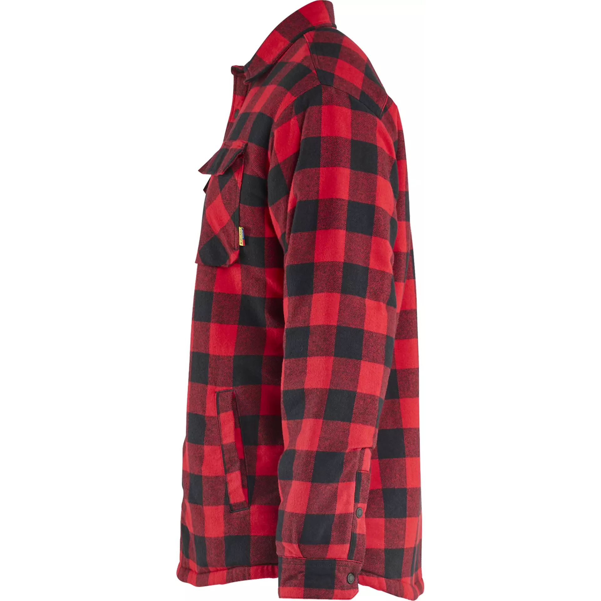 Blaklader 470411685699, Pilefutter Flanellhemd, Rot/Schwarz, image 3