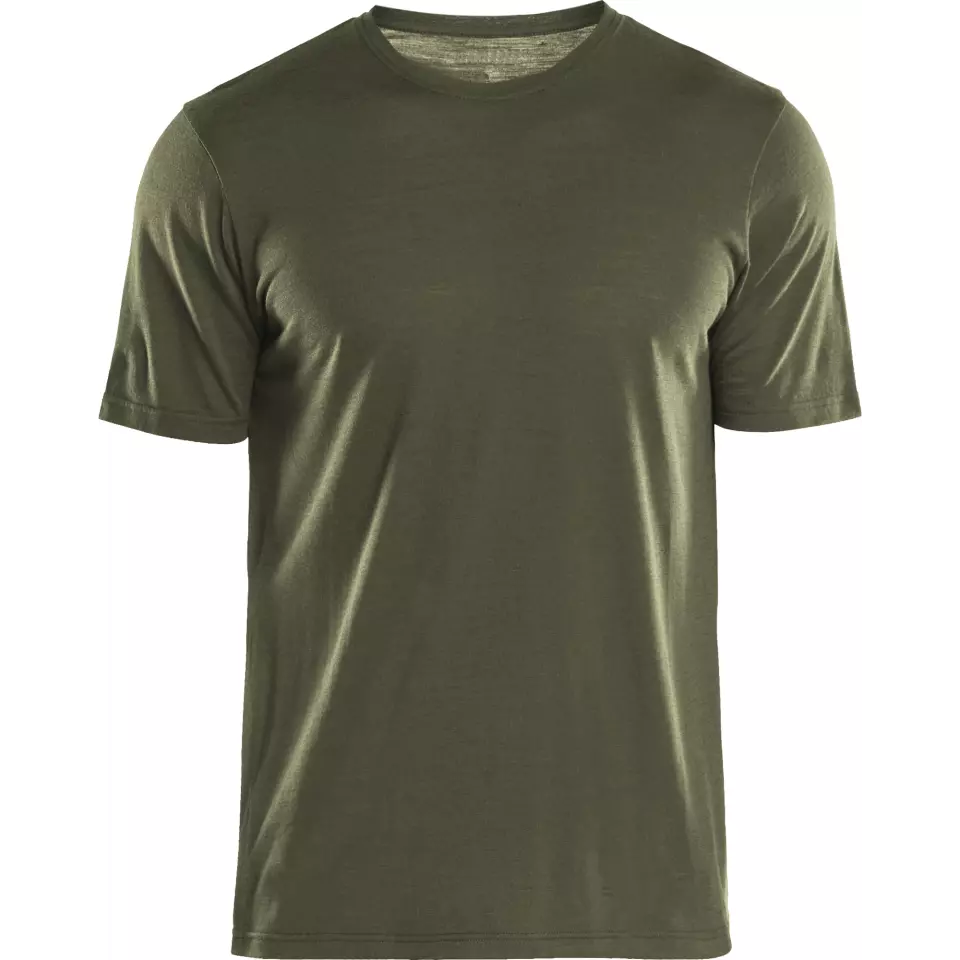 Blaklader 353617434209, Merino Wool T-Shirt, Forest Green