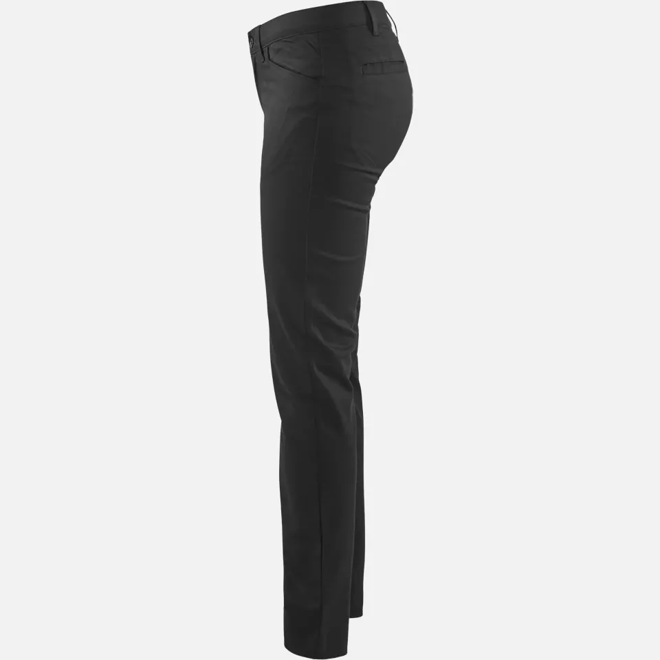Blaklader 716518309900, Ladies 2-Way Stretch Chino Trousers, Black, image 3, gallery thumbnail