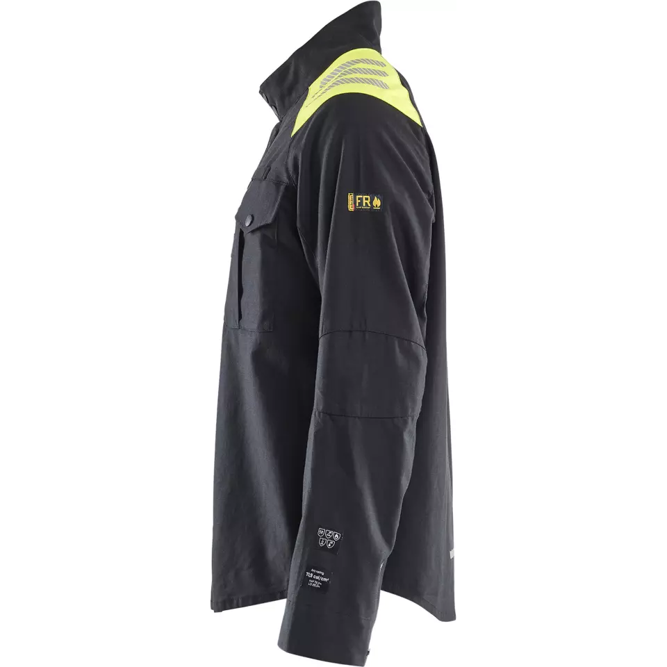 Blåkläder 440915129933, Overshirt, Black/Yellow, image 3, gallery thumbnail