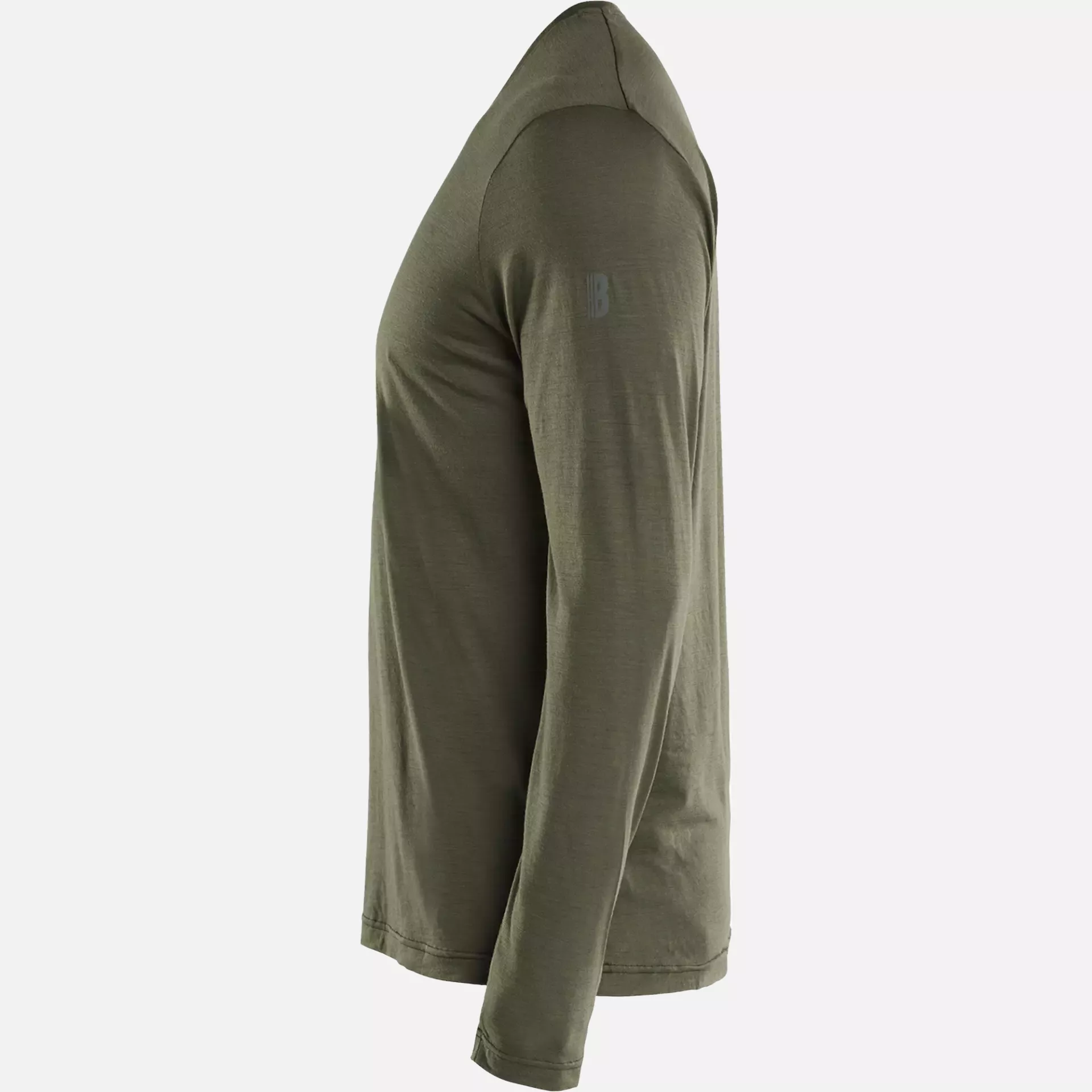 Blaklader 353817434209, Merino Wool Long Sleeve Shirt, Forest Green, image 3