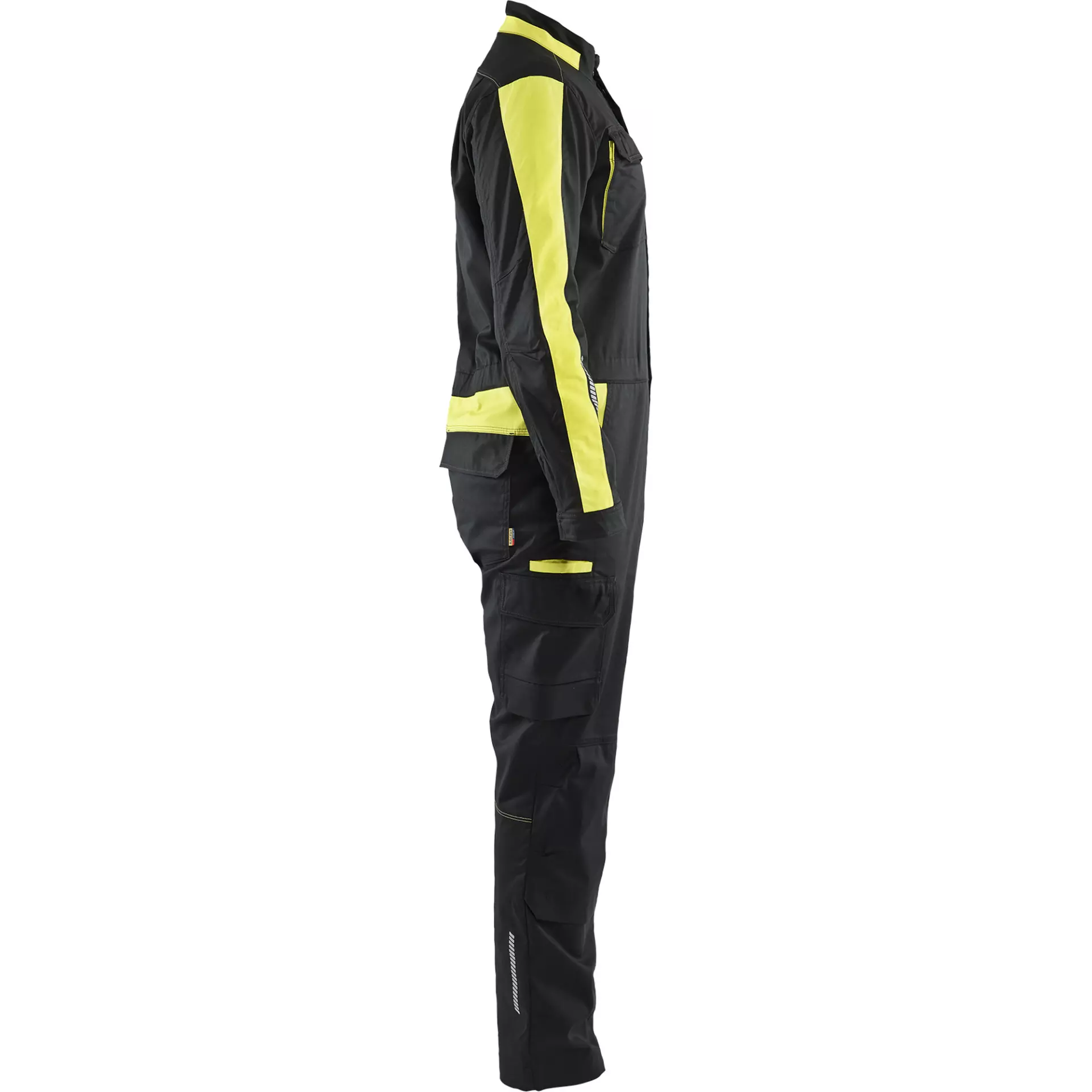 Blaklader 614418329933, Industrial Stretch Coverall, Black/Yellow, image 2