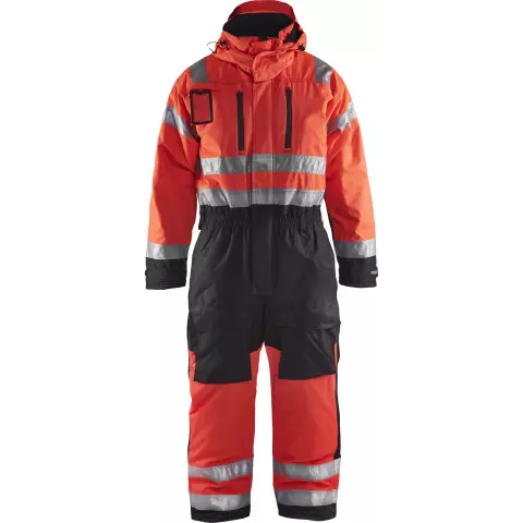 Blåkläder High Vis Winteroverall, Rot/Schwarz