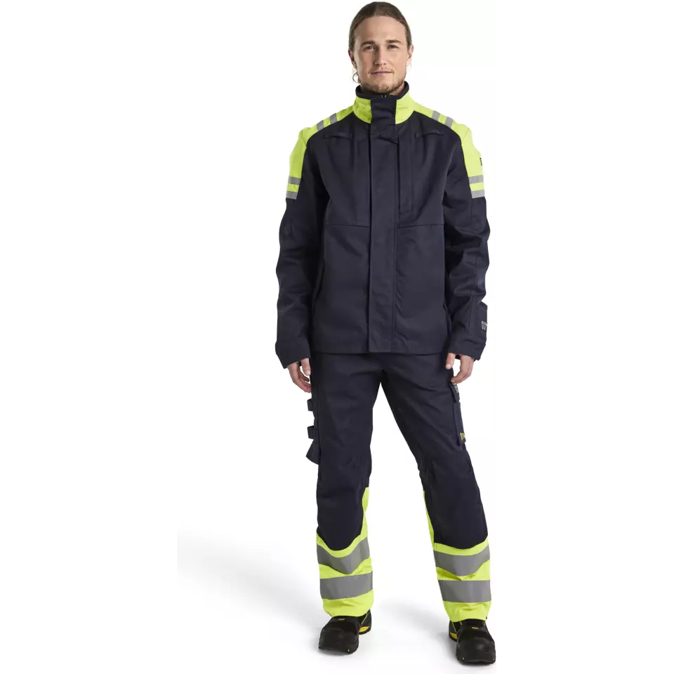 Blåkläder 170515198933, Stahl Work Trousers, Navy/Yellow, image 5, gallery thumbnail