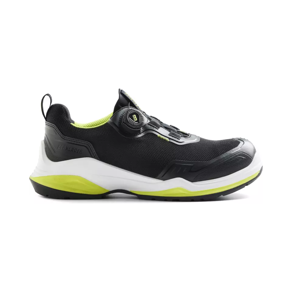 Blåkläder 248600009943, STRIKER Safety Shoe, Black/Lime Green, image 1, gallery thumbnail