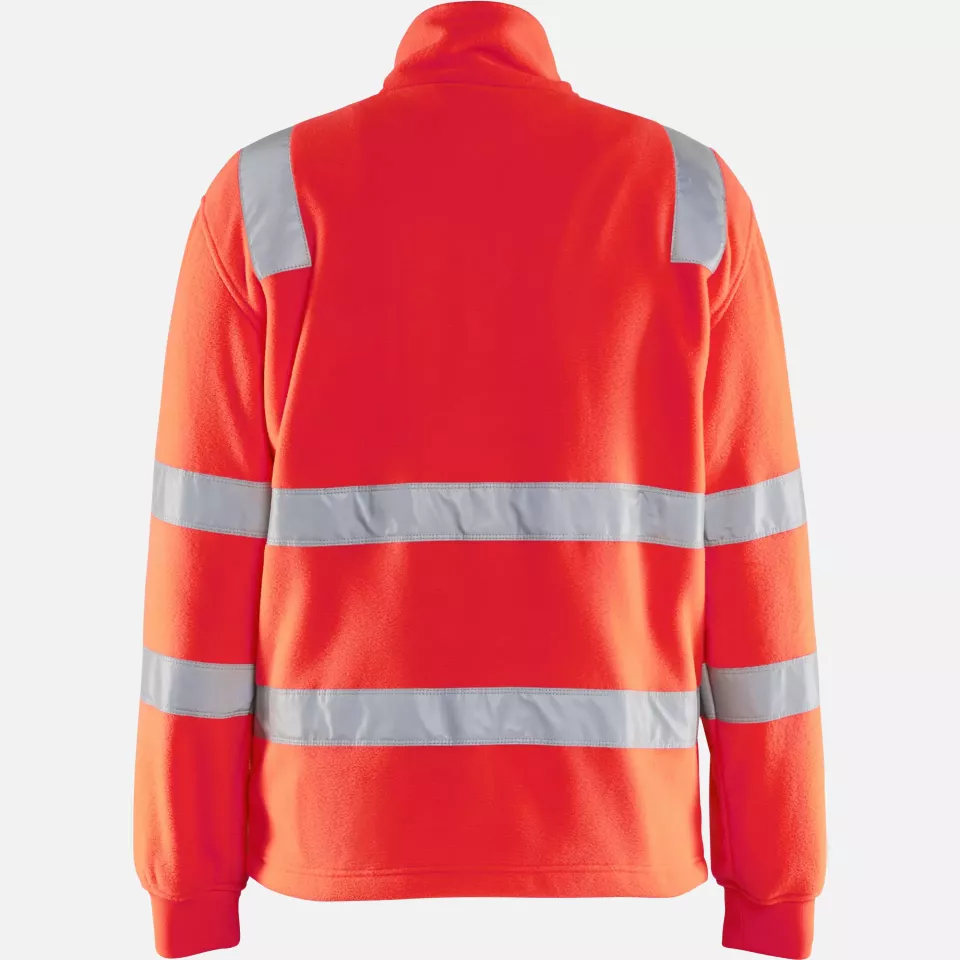 Blaklader 483325605500, High Vis Fleece Jacket, Red, image 4, gallery thumbnail