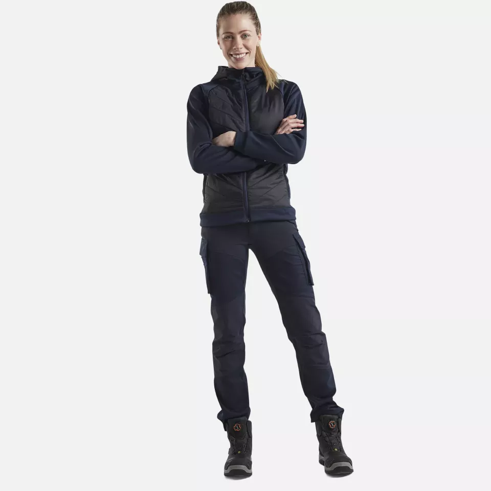 Blaklader 346425268699, Ladies Hybrid Sweatshirt, Dark Navy/Black, image 5, gallery thumbnail