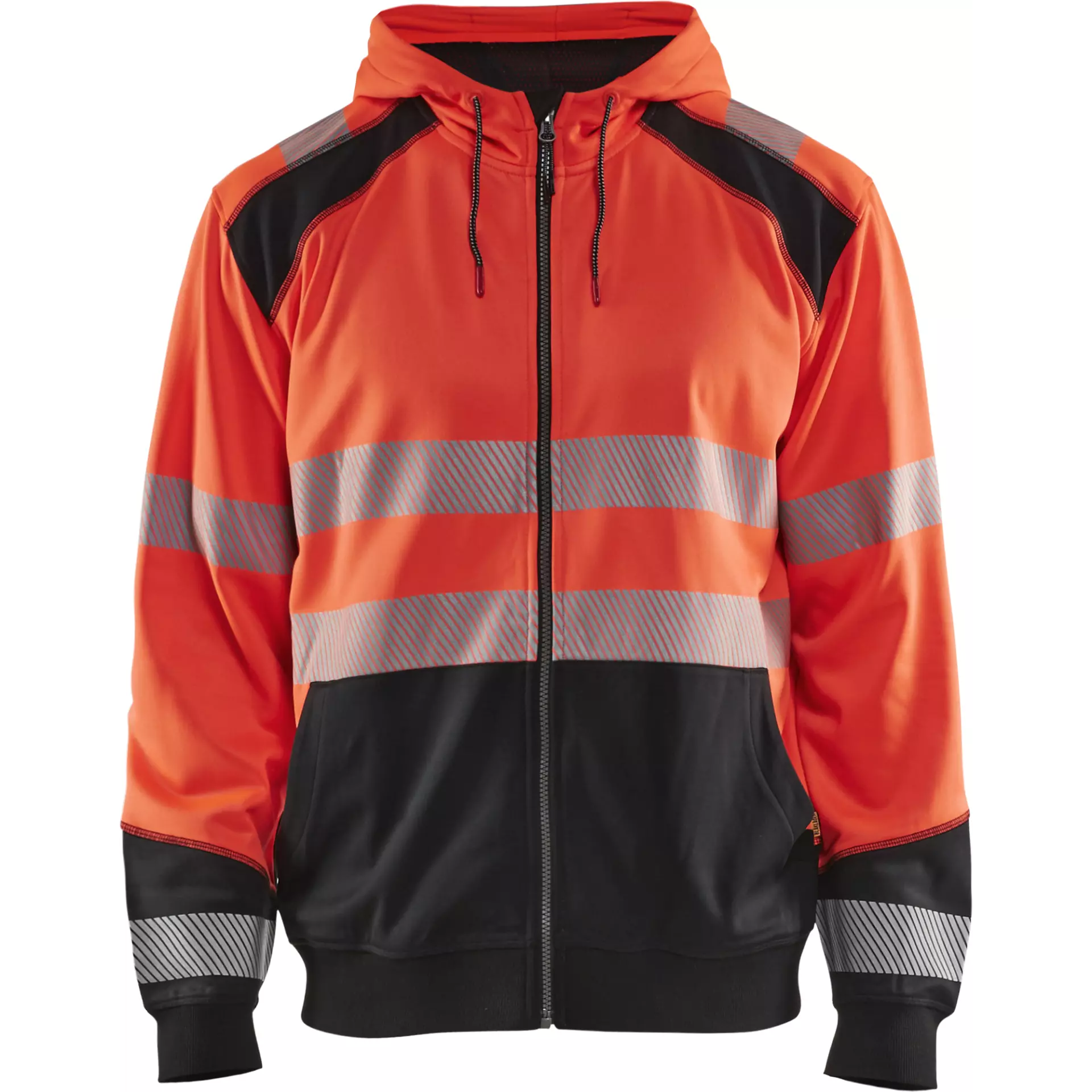 Blaklader 354625285599, High Vis Hooded Sweatshirt, Red/Black
