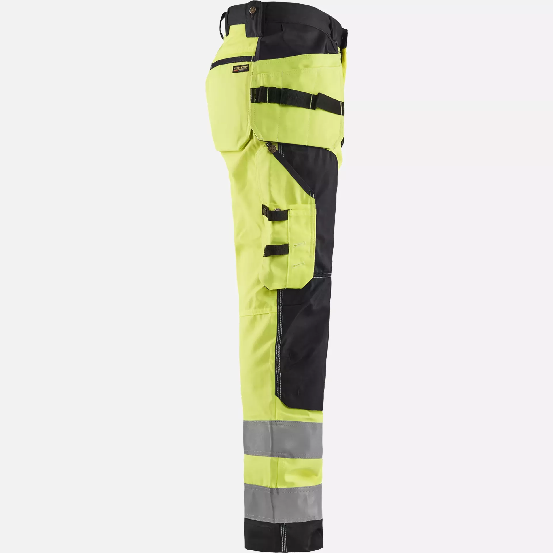 Blaklader 156818113399, High Vis Craftsman Work Trousers, Yellow/Black, image 2