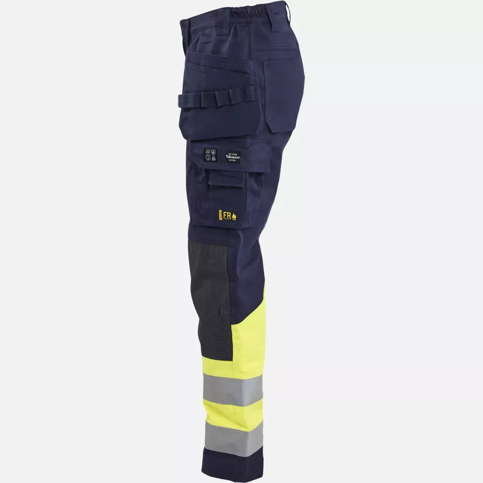 Blaklader 708115148933, Multinorm Damen Arbeitshose, Marineblau/ Gelb, image 3, gallery thumbnail