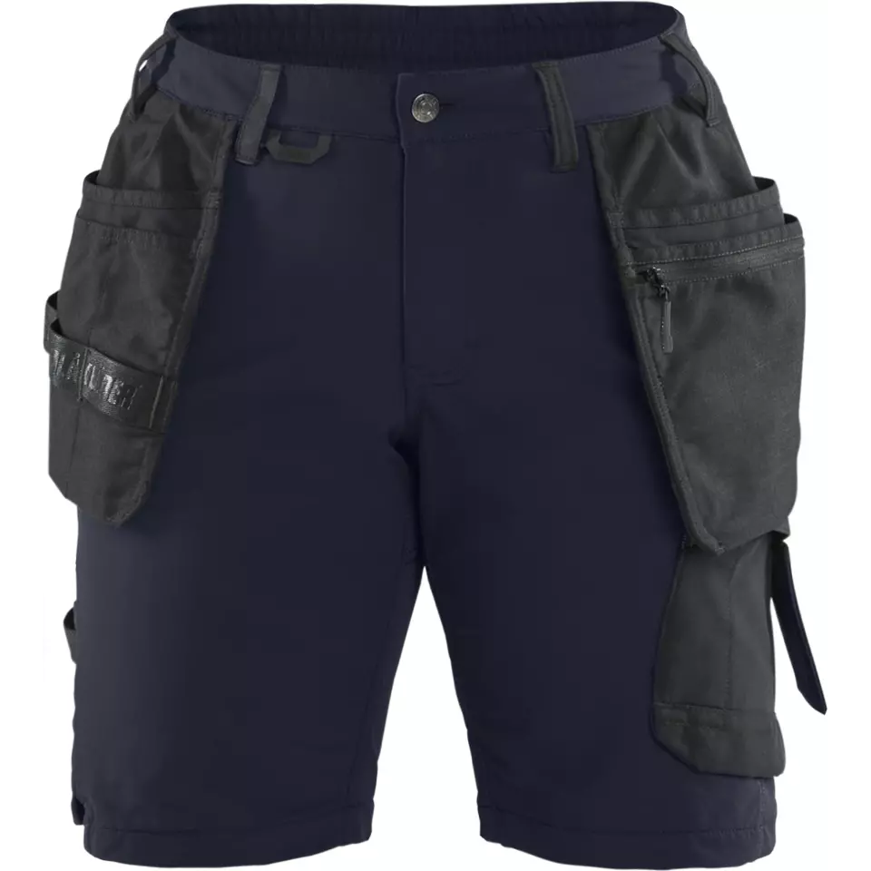 Blaklader 718316458699, Ladies 4-Way Stretch Craftsman Shorts, Dark Navy/Black, image 1, gallery thumbnail