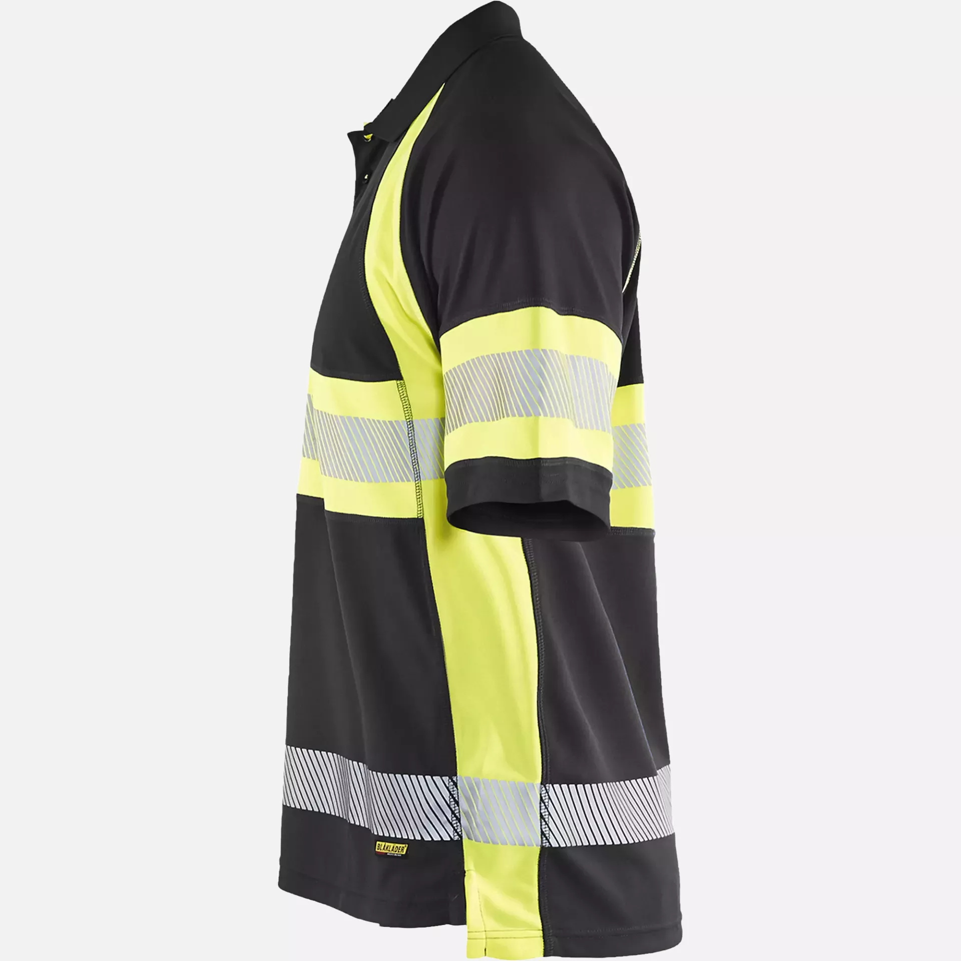 Blaklader 333810519933, High Vis UV Protection Polo Shirt, Black/Yellow, image 3