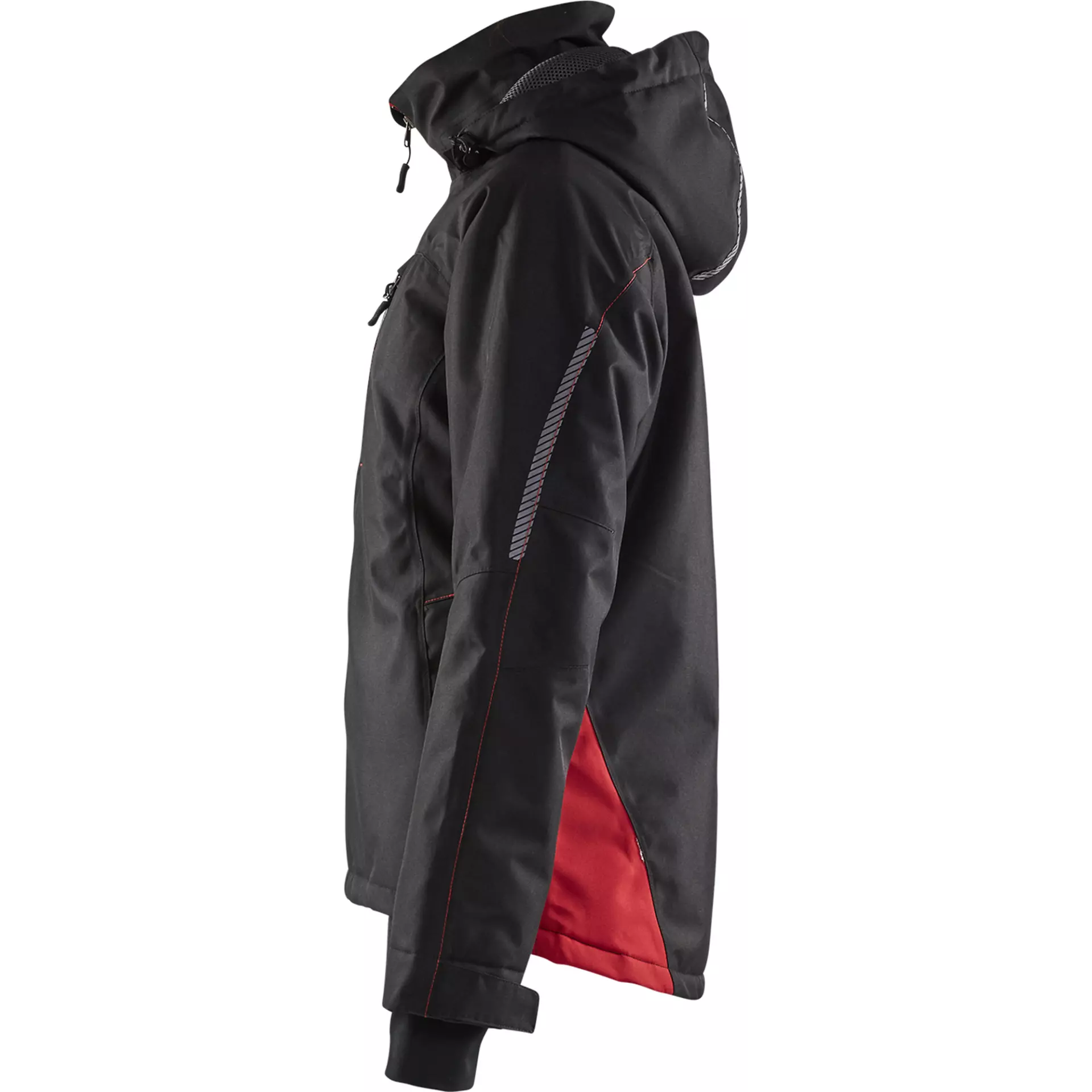 Blaklader 497219779956, Ladies Lined Lightweight Winter Jacket, Black/Red, image 3