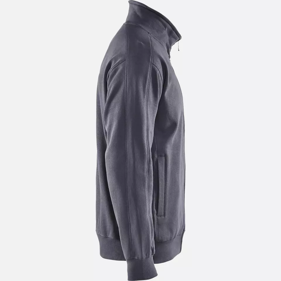 Blaklader 334910489400, Zip Sweatshirt, Grey, image 2, gallery thumbnail