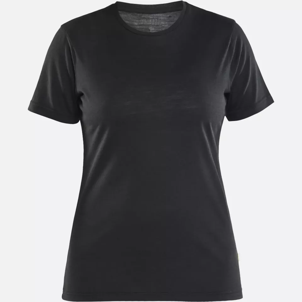 Blaklader 353717439900, Ladies Merino Wool T-Shirt, Black, image 1, gallery thumbnail