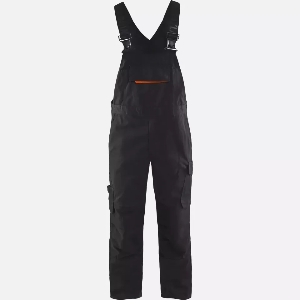 Blaklader 269513309956, Stretch Bib and Brace, Black/Red, image 1, gallery thumbnail