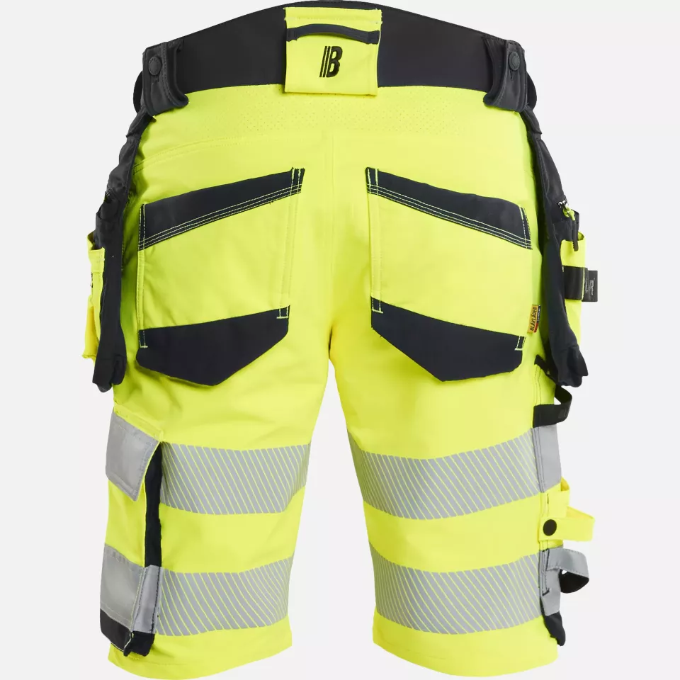 Blaklader 112016483399, High Vis 4-Wege-Stretch Shorts, Gelb/Schwarz, image 4, gallery thumbnail