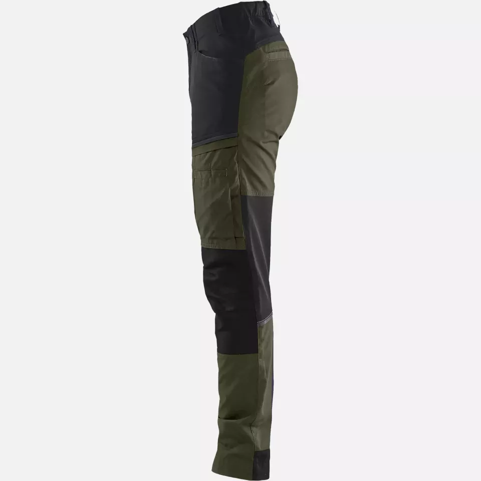 Blaklader 716618454298, Damen Stretch Servicehose, Waldgrün/Schwarz, image 2, gallery thumbnail
