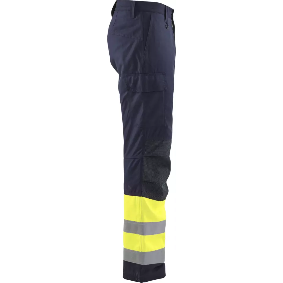 Blaklader 186915148933, Multinorm Winter Work Trousers, Navy/Yellow, image 2, gallery thumbnail