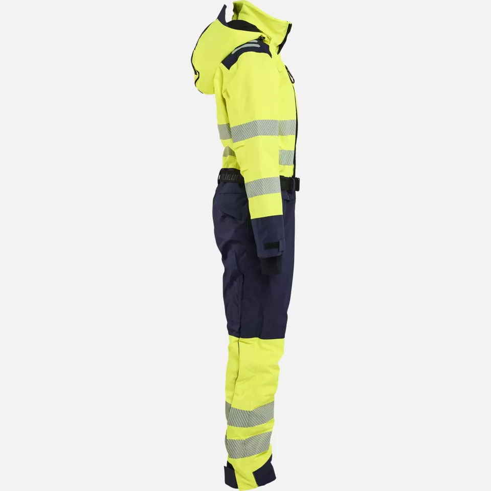 Blaklader 672619773389, Ladies High Vis Winter Coverall, High Vis Yellow/Navy, image 2, gallery thumbnail