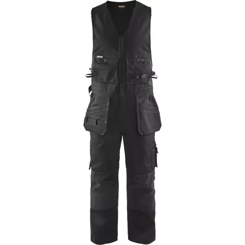 Blåkläder Sleeveless Bib Overall, Black