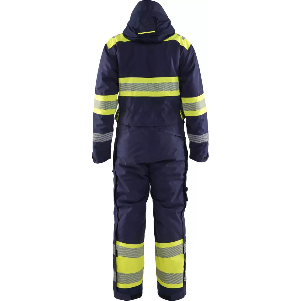 Blaklader 672019778933, High Vis Winter Coverall, Navy/Yellow, image 4, gallery thumbnail