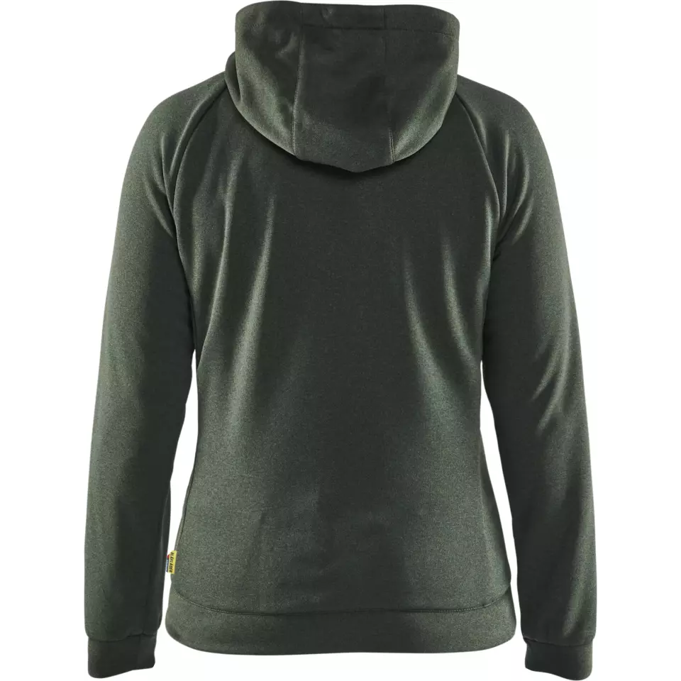Blåkläder 346425334199, Ladies Hybrid Sweatshirt, Autumn Green/Black, image 4, gallery thumbnail