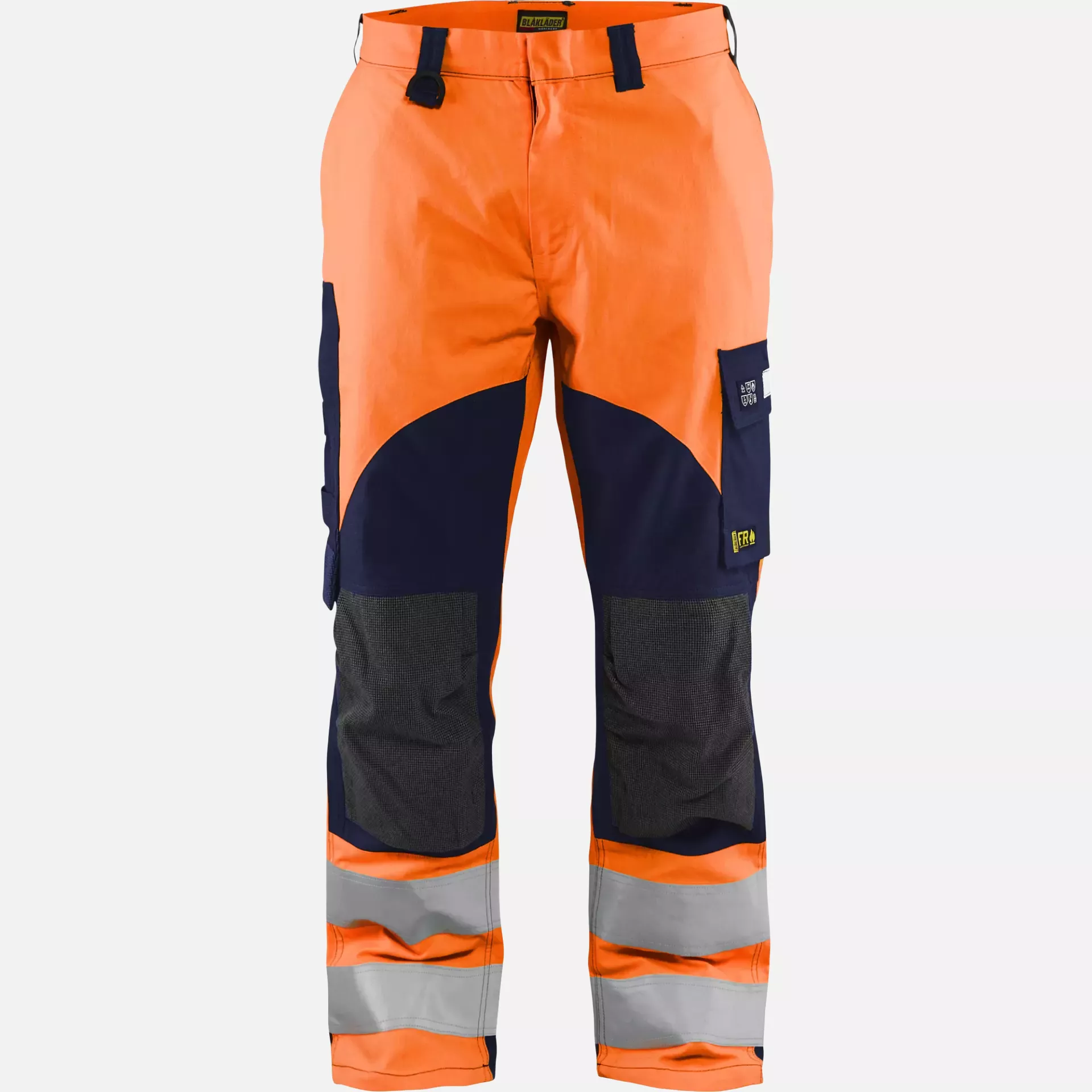 Blaklader 158815135389, Multinorm Work Trousers, Orange/Navy Blue, image 1