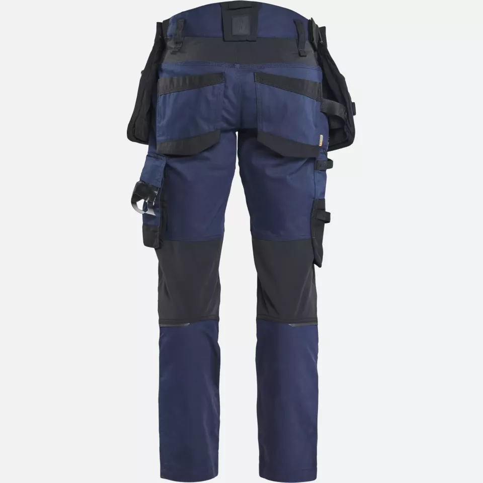 Blaklader 197011498699, STRIKER Stretch Craftsman Work Trousers, Dark Navy/Black, image 4, gallery thumbnail