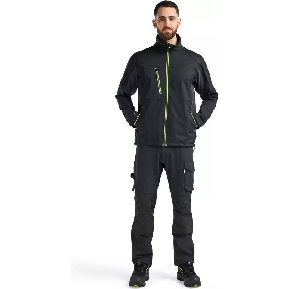 Blaklader 495025169933, Softshell Jacke, Schwarz/Gelb, image 5, gallery thumbnail