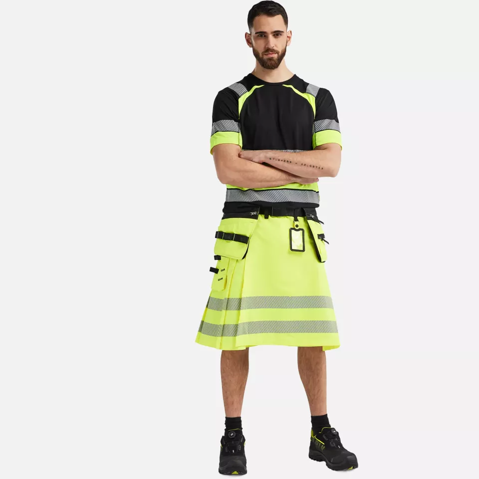 Blaklader 192118313399, High Vis Kilt, Gelb/Schwarz, image 5, gallery thumbnail