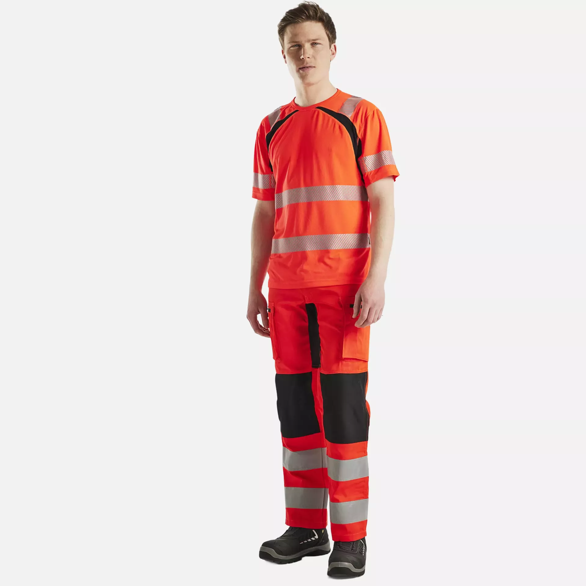 Blaklader 339710135599, High Vis UV Protection T-Shirt, Red/Black, image 5