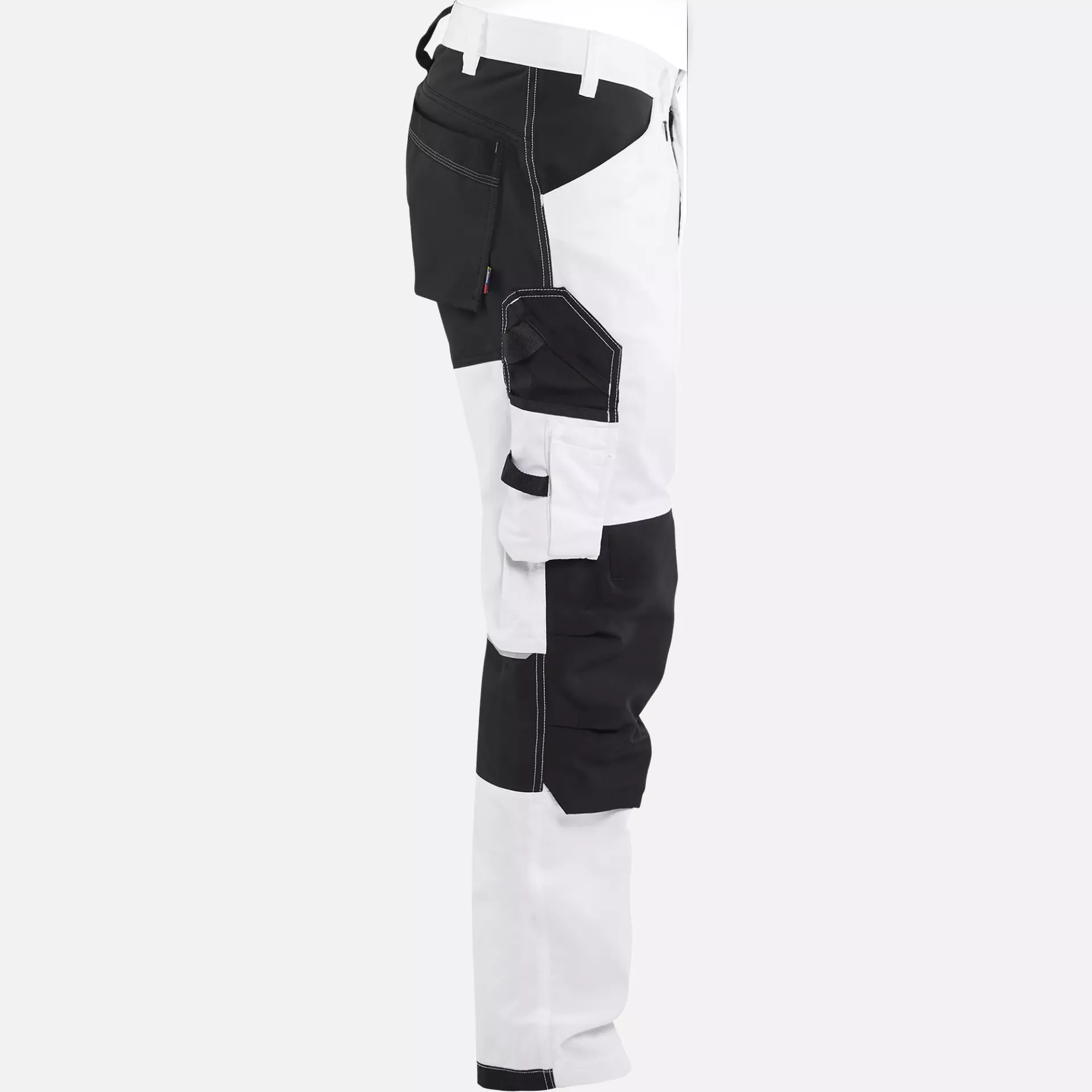 Blaklader 177118321099, Stretch Painters Trousers, White/Black, image 2