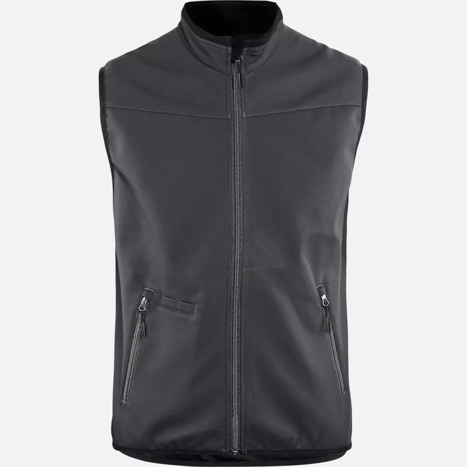 Blaklader 385025169699, Softshell Vest, Medium Grey/Black, image 1, gallery thumbnail