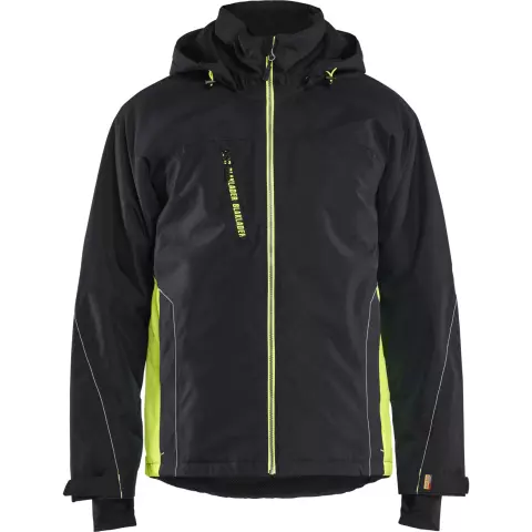 Blåkläder Lined Lightweight Winter Jacket, Black/Yellow