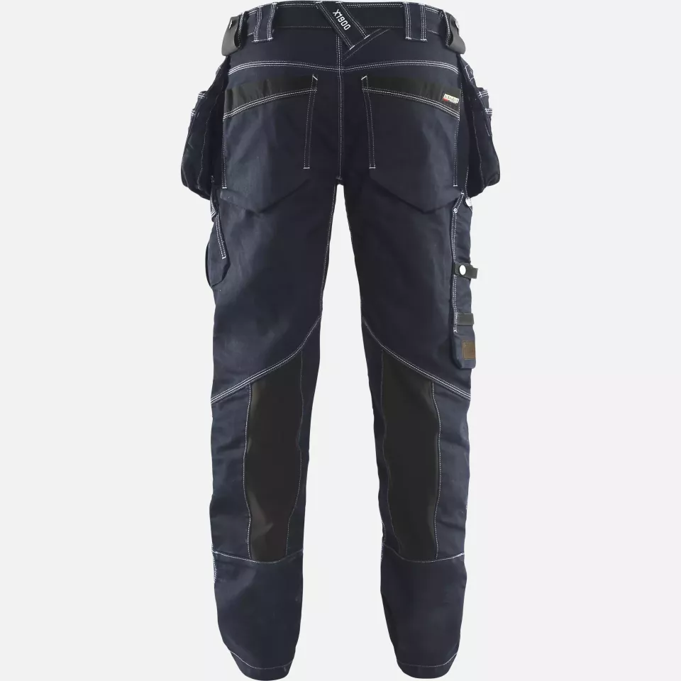 Blaklader 199011418999, X1900 Stretch Craftsman Work Trousers, Navy/Black, image 4, gallery thumbnail