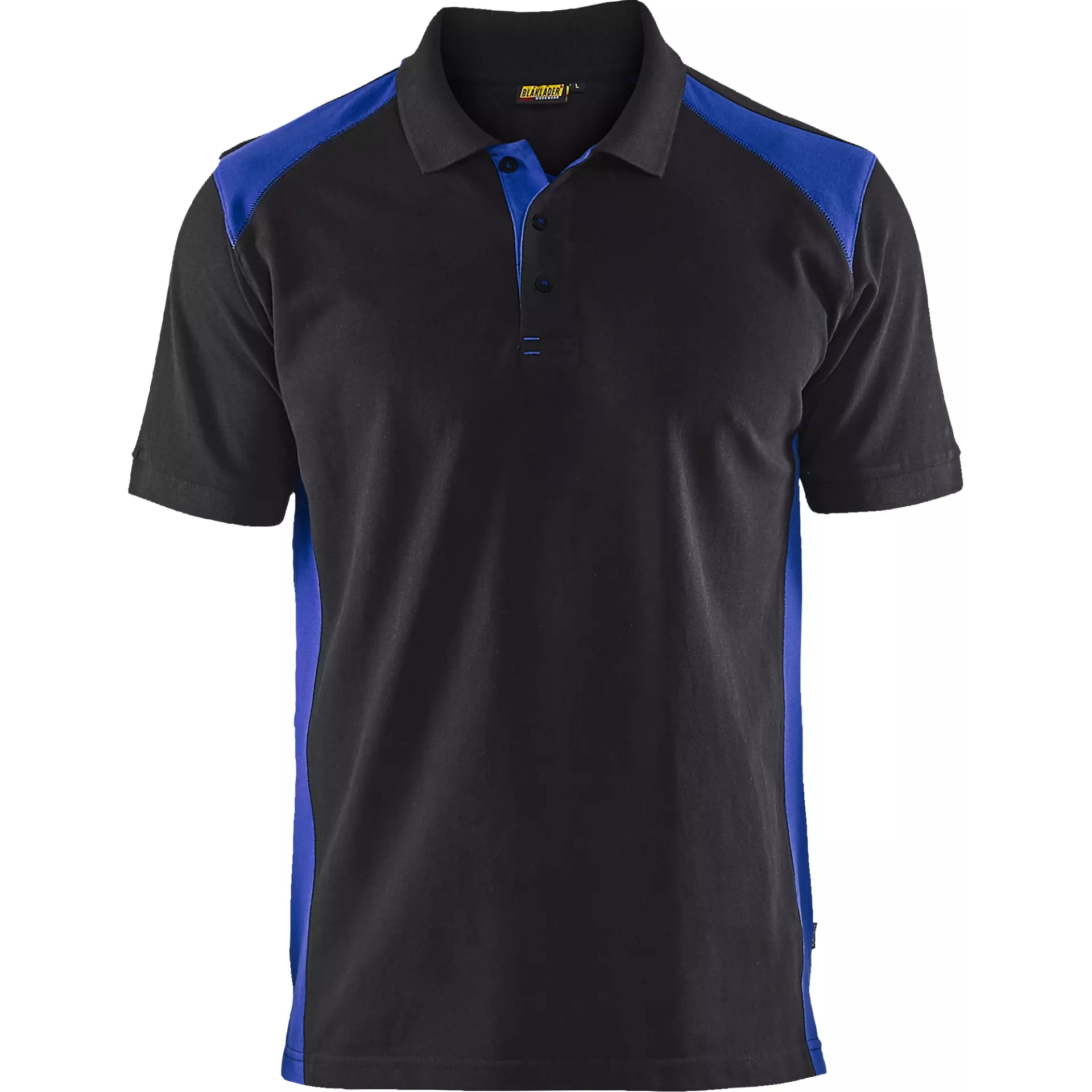 Blaklader 332410509985, Polo Shirt, Black/Cornflower Blue, image 1