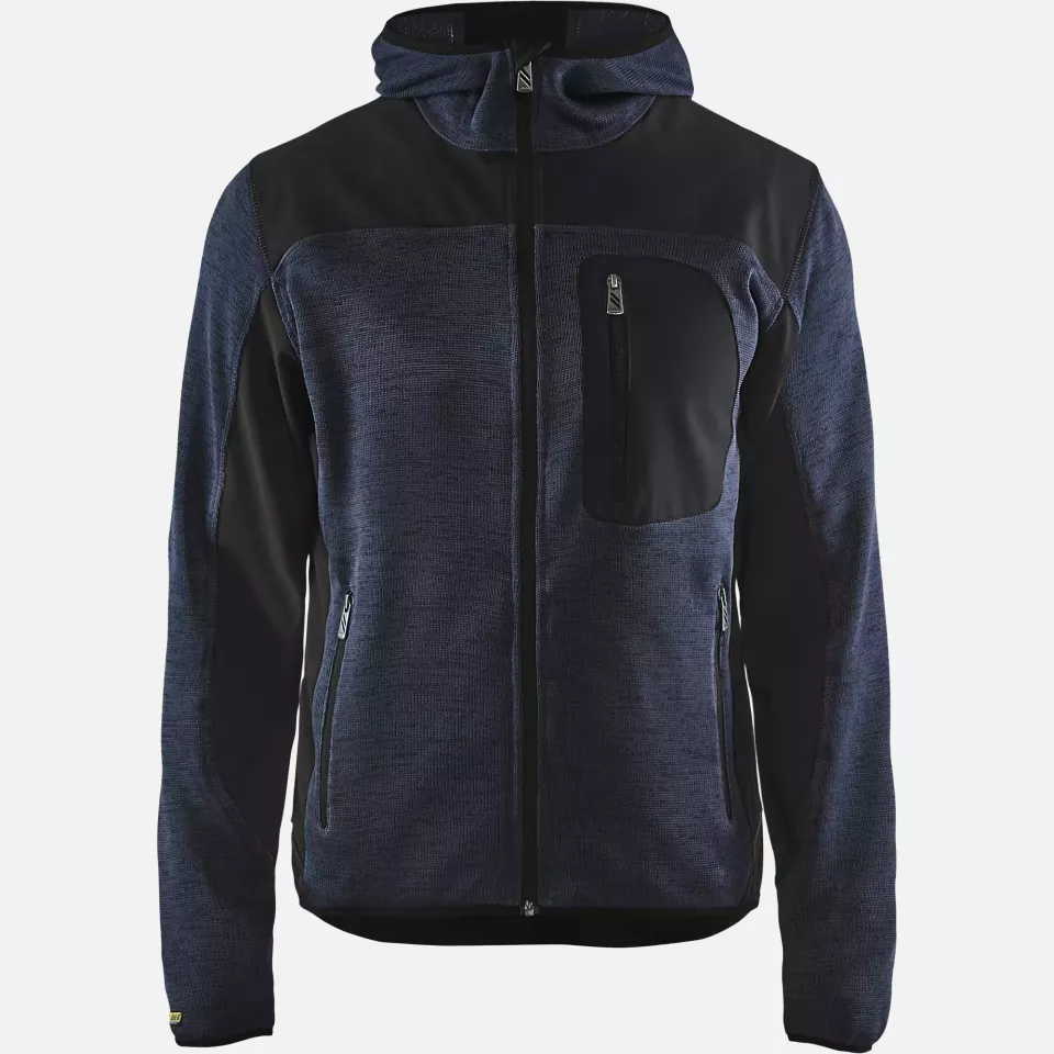 Blaklader 493021178699, Softshell Knitted Jacket, Dark Navy/Black, image 1, gallery thumbnail