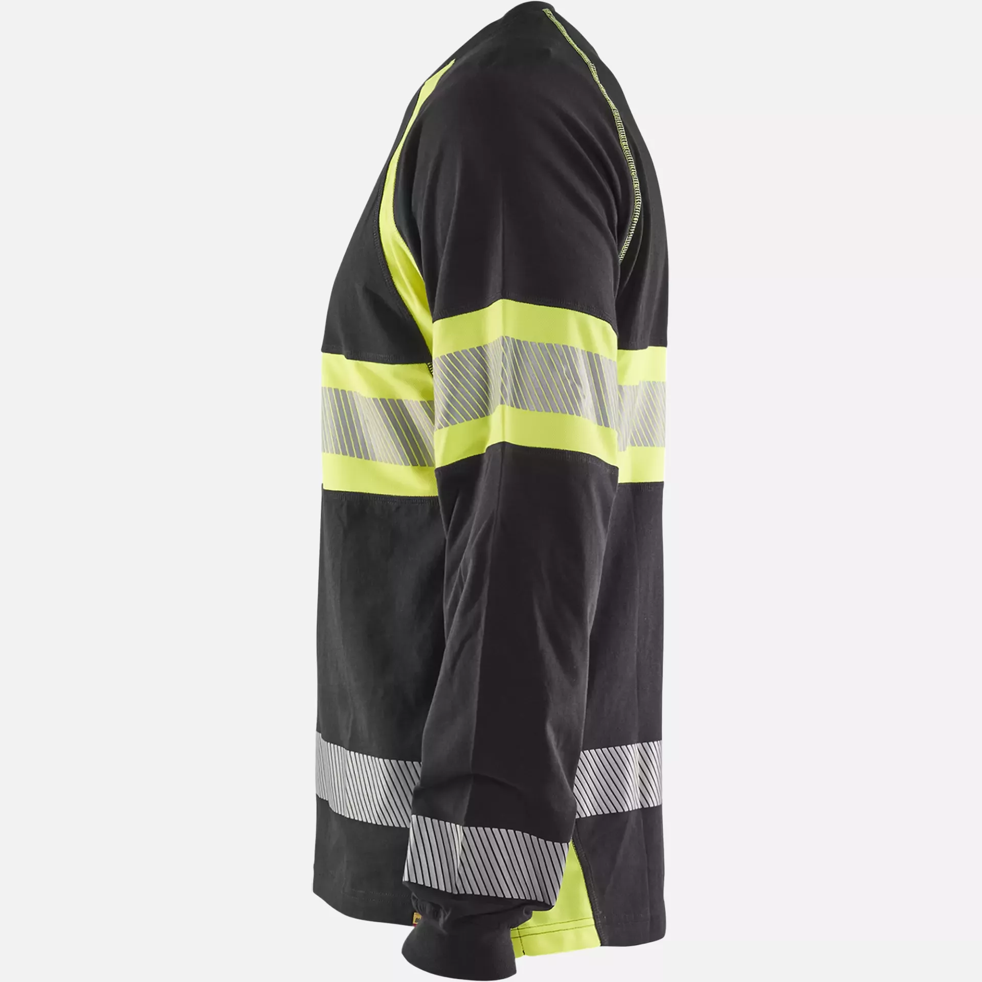 Blaklader 351010309933, Long Sleeve High Vis Shirt, Black/Yellow, image 2