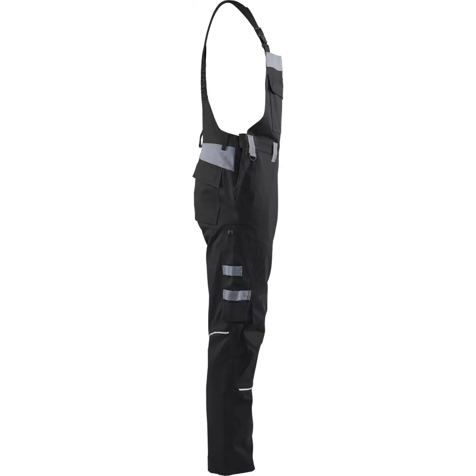 Blaklader 286115169994, Flame Resistant Bib and Brace, Black/Grey, image 2, gallery thumbnail