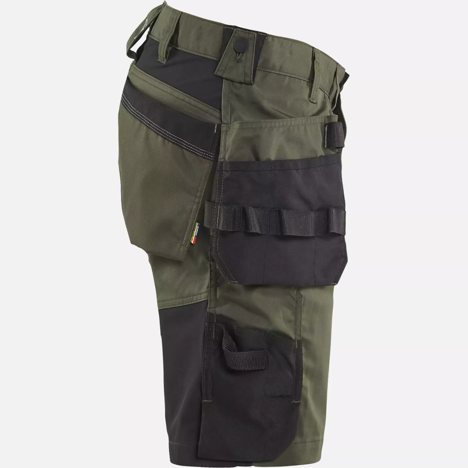 Blaklader 175218324298, Stretch Craftsman Shorts, Forest Green/Black, image 2