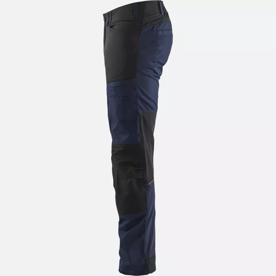Blaklader 145618458699, Stretch Work Trousers, Dark Navy/Black, image 3, gallery thumbnail