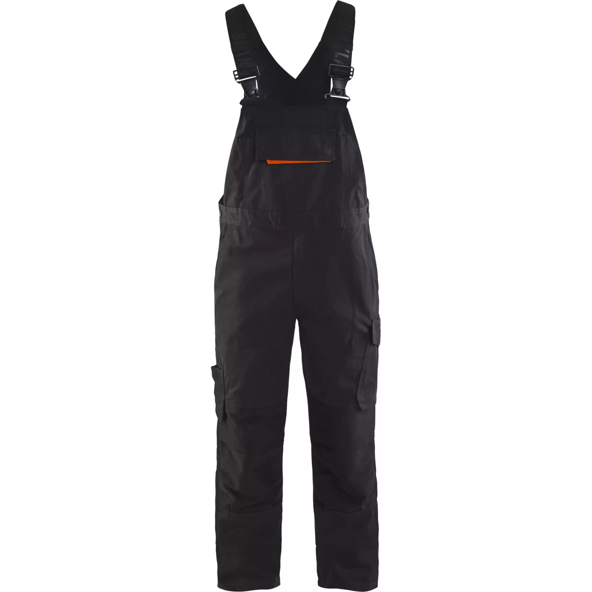 Blaklader 269513309956, Stretch Bib and Brace, Black/Red