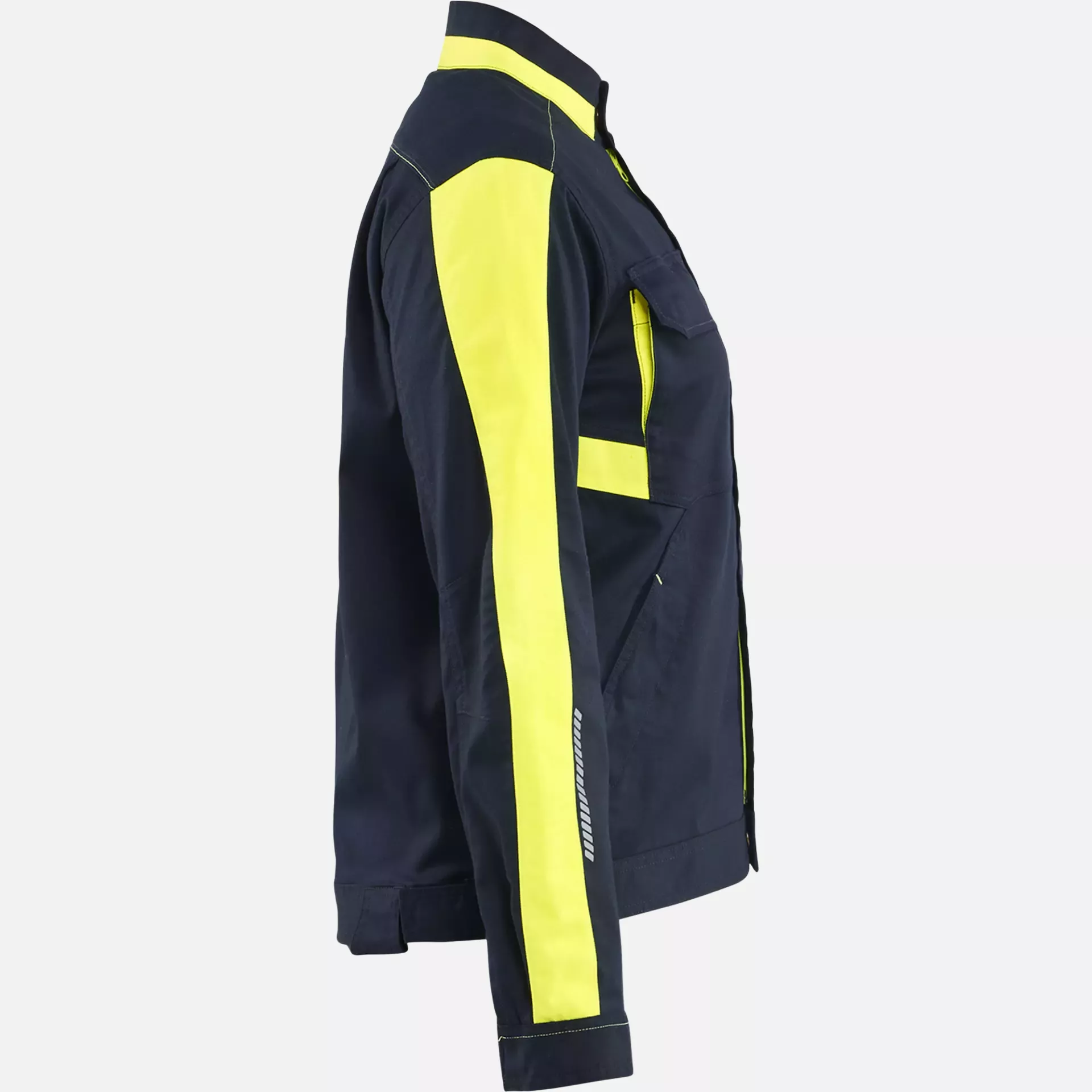 Blaklader 444318328633, Ladies Stretch Industrial Jacket, Dark Navy/Yellow, image 2