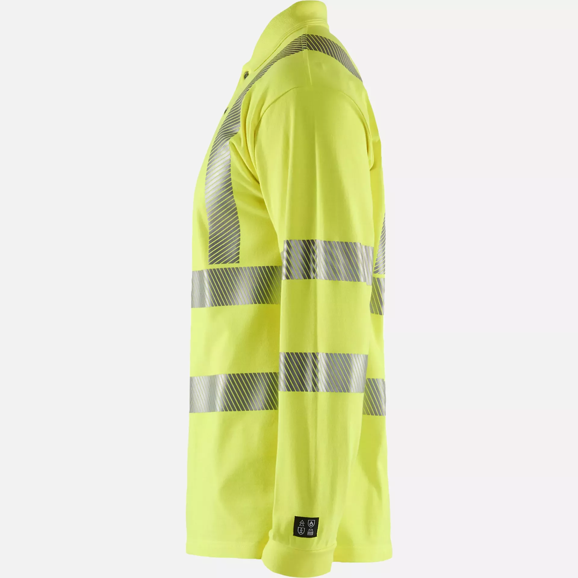 Blaklader 343917413300, Long Sleeve Multinorm Polo Shirt, Yellow, image 3